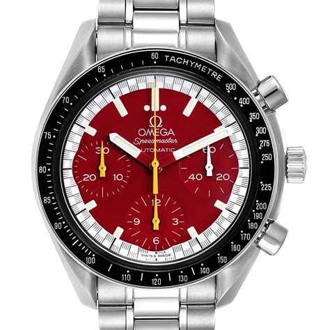 omega red dial speedmaster